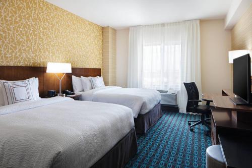 Habitación doble 2 Camas queen del hotel Fairfield Inn and Suites by Marriott North Bergen. Foto 1