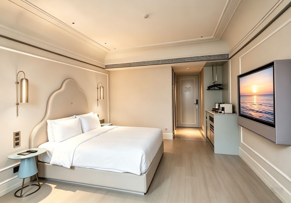 Habitación estándar con 1 cama king size del hotel Mercure Xian Dayan Pagoda. Foto 7