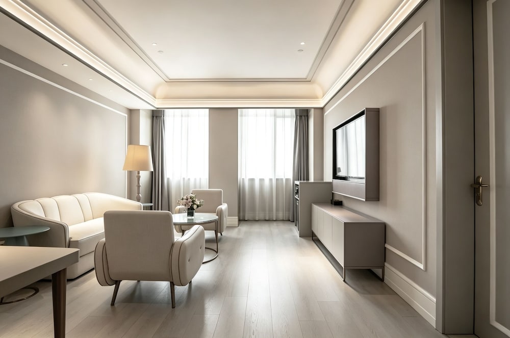 Suite Deluxe con 1 cama King Size del hotel Mercure Xian Dayan Pagoda. Foto 15