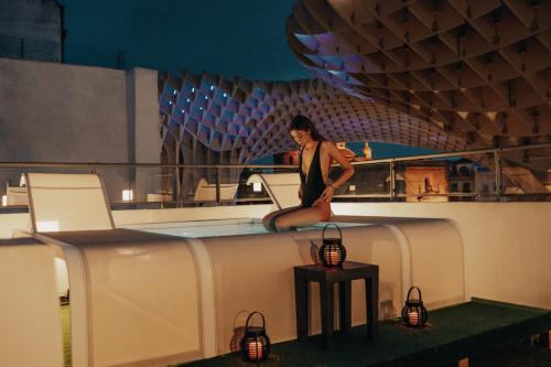 Ático con piscina privada y terraza del hotel Welldone Metropol