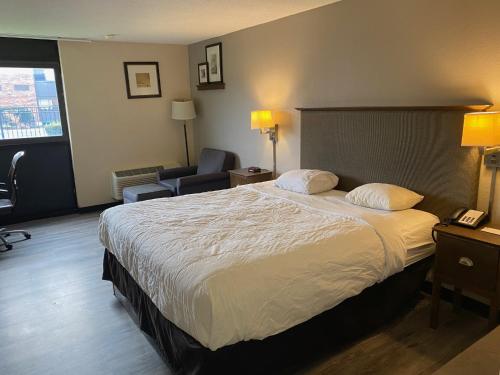 Habitación con ducha a ras de suelo, adaptada para personas de movilidad reducida - Cama extragrande - No fumadores del hotel 6 Rochester. Foto 3