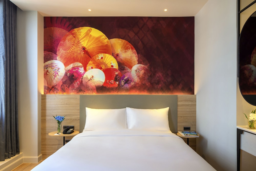 Habitación Estándar con 1 Cama Queen del hotel ibis Styles Bangkok Ratchada. Foto 1