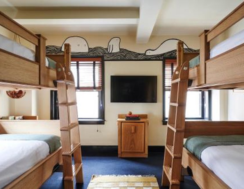 Habitación Cuádruple adaptada para personas con discapacidad del hotel Freehand New York. Foto 3