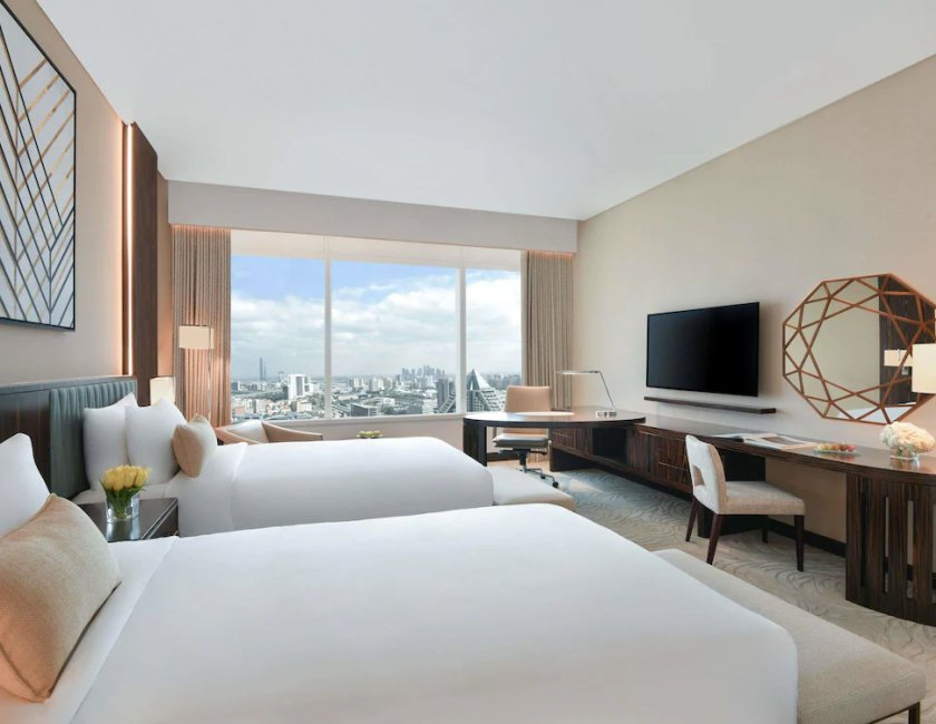 Habitación doble Vista ciudad 2 Camas individuales del hotel Sofitel Dubai The Obelisk. Foto 7