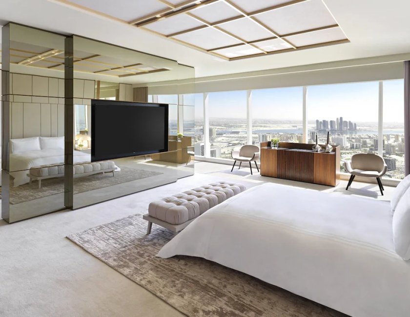 Suite Lujo 1 Cama king 1 habitación Vista ciudad Club Imperial del hotel Sofitel Dubai The Obelisk
