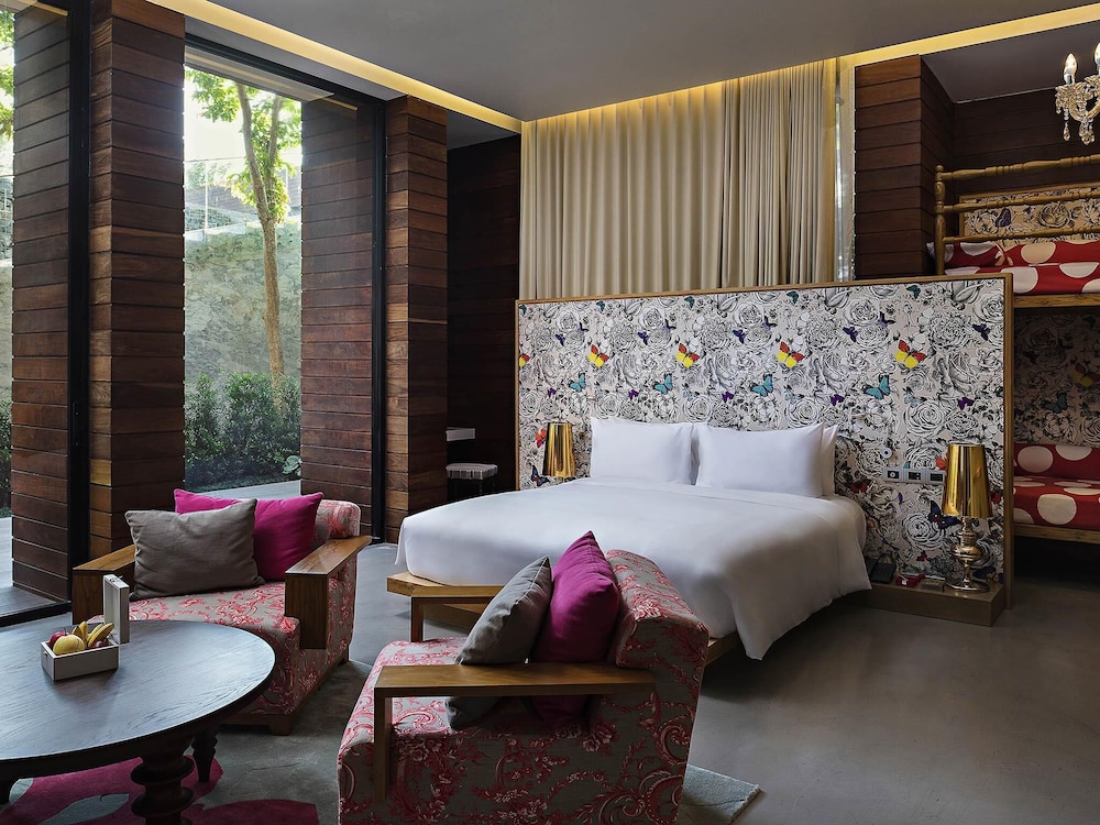 Habitación SO FAMILY, 1 Cama King y litera infantil, Vistas al Jardín, Diseño SO Arty & SO Nature del hotel So Sofitel Hua Hin. Foto 2
