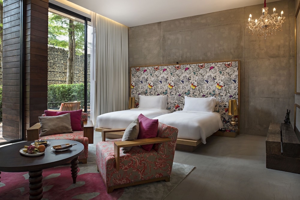 Habitación SO FAMILY, 1 Cama King y litera infantil, Vistas al Jardín, Diseño SO Arty & SO Nature del hotel So Sofitel Hua Hin. Foto 7