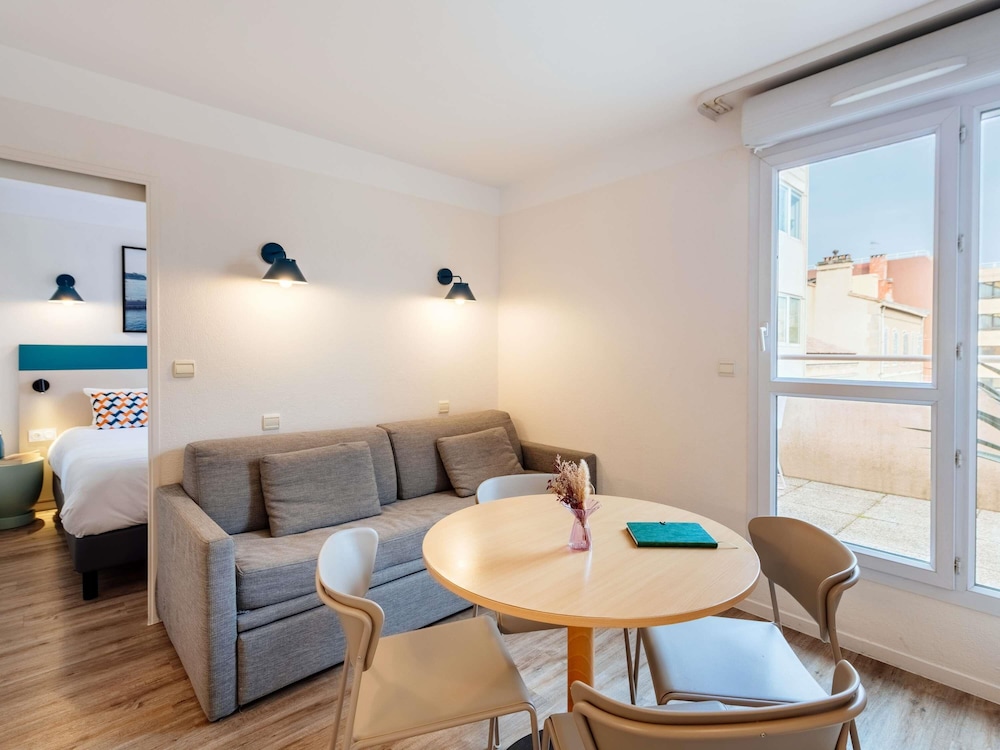Apartamento de 1 dormitorio con Balcón del hotel Aparthotel Adagio Access Marseille Prado Périer. Foto 4