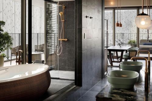 Suite The Good Nature con acceso al salón del hotel Good Nature Hotel Kyoto. Foto 1