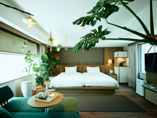 Habitación Doble Botanical - 2 camas del hotel Good Nature Hotel Kyoto. Foto 6