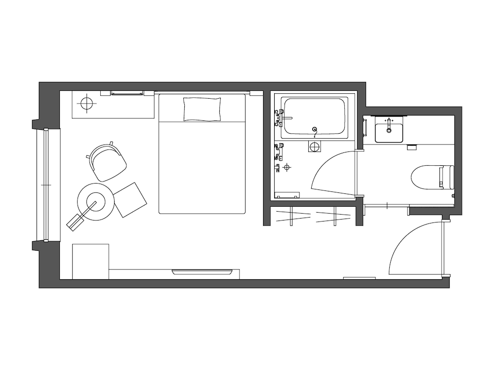 Habitación Confort doble (21.2 sqm) del hotel The Royal Park Iconic Osaka Midosuji. Foto 1
