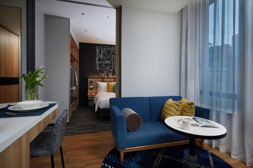 Habitación doble de un dormitorio del hotel Citadines Namba Osaka. Foto 10