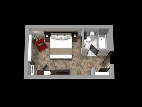 Habitación - 1 cama extragrande - No fumadores del hotel Country Inn and Suites by Radisson, Rochester-Pittsford/Brighton, NY. Foto 1