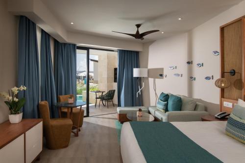 Suite Junior Preferred Club con acceso directo a la piscina - 1 cama extragrande del hotel Dreams Macao Beach Punta Cana