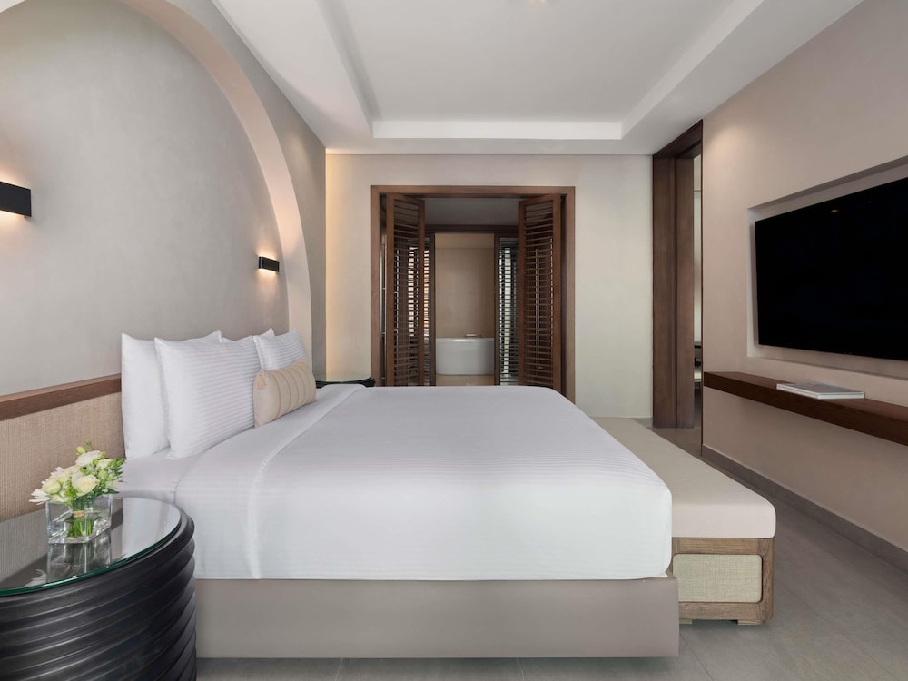 Suite junior, 1 cama de matrimonio grande, vistas al mar del hotel Rixos The Palm & Suites