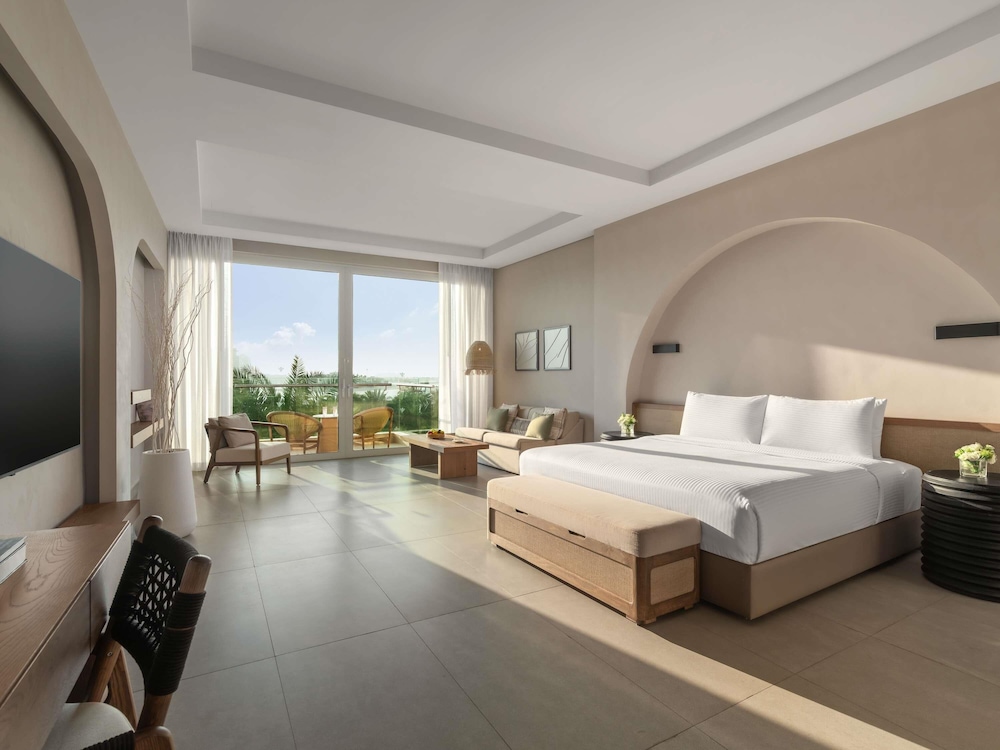Habitación Premium, 1 cama de matrimonio grande, vistas al mar del hotel Rixos The Palm & Suites. Foto 5