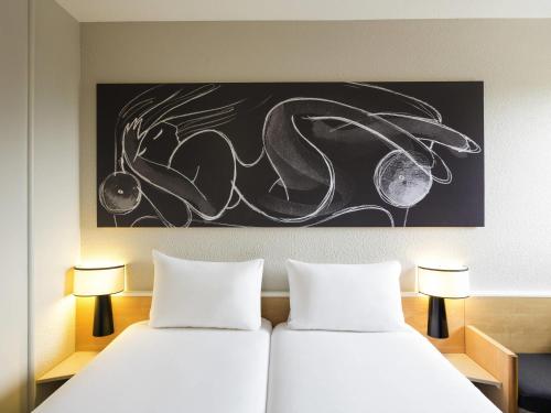 Habitación Doble Estándar - 1 o 2 camas del hotel ibis Bordeaux Pessac Route des Vins Hotel. Foto 8