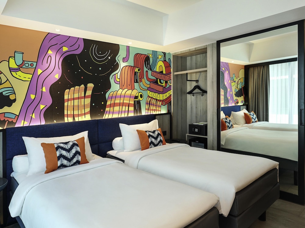 Habitación superior con 2 camas individuales del hotel ibis Styles Jakarta Tanah Abang