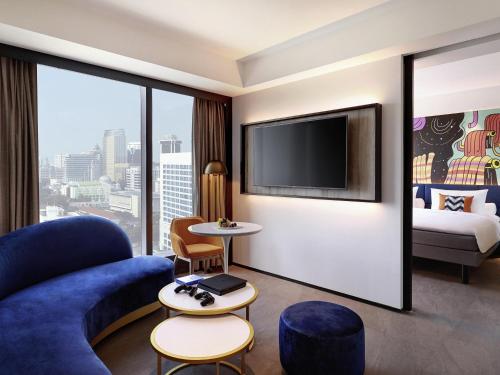 HABITACIÓN FAMILIAR CON 1 CAMA KING del hotel ibis Styles Jakarta Tanah Abang