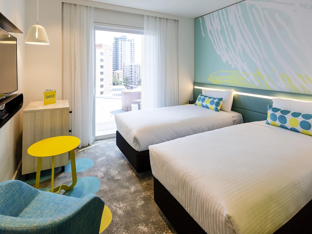 Habitación Superior con 2 Camas Individuales y Vistas a la Ciudad del hotel Ibis Styles East Perth