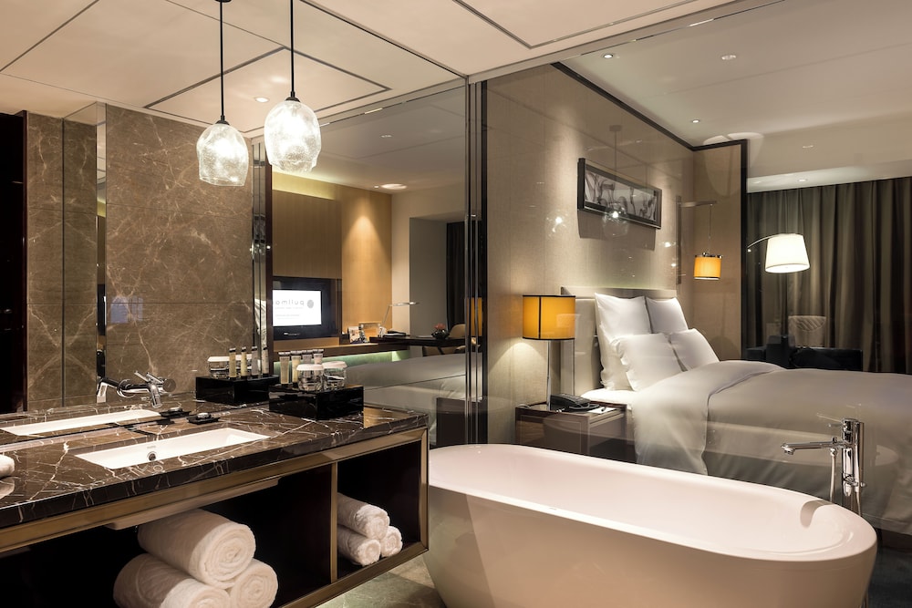 HABITACIÓN EJECUTIVA, Salón Ejecutivo, Dos Camas Individuales, Vistas al Aeropuerto del hotel Pullman Guangzhou Baiyun Airport. Foto 4