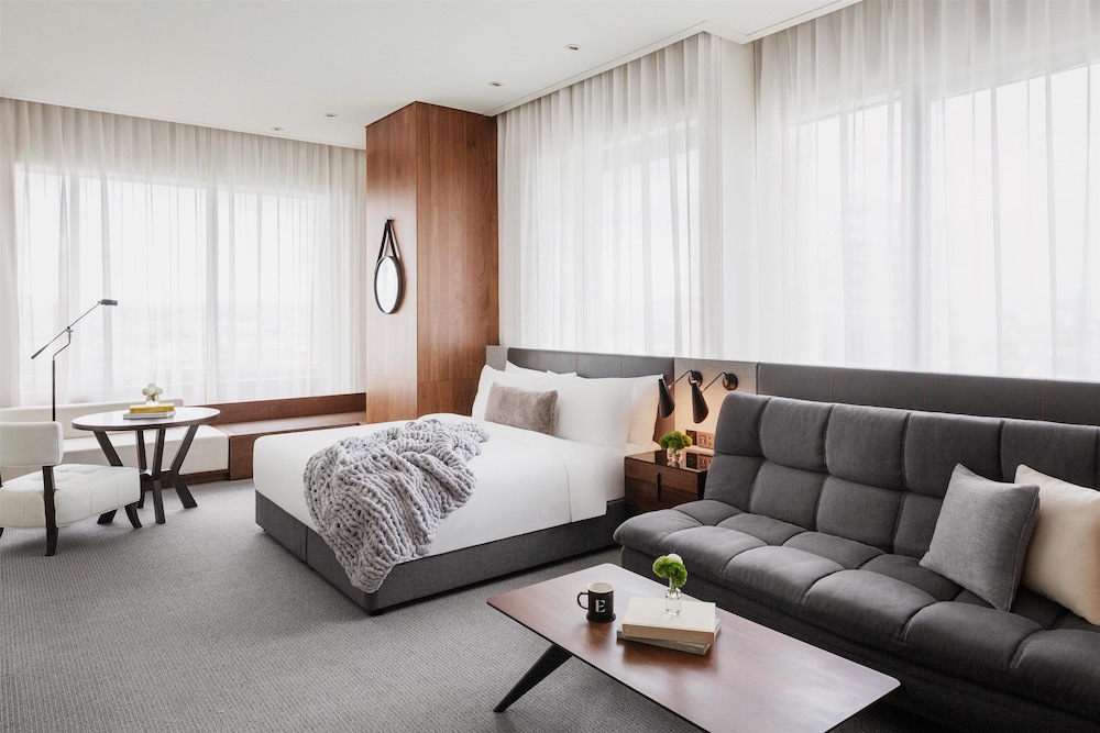 Suite estudio, 1 cama de matrimonio grande del hotel Episode Hsinchu, A Jdv By Hyatt. Foto 3