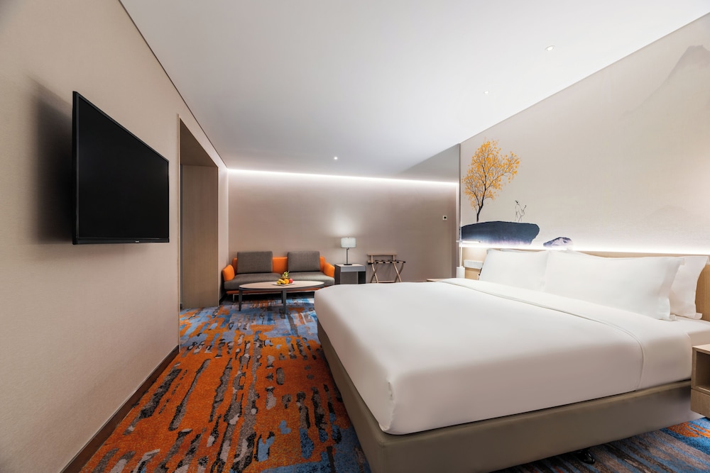 Habitación Deluxe, 1 cama de matrimonio grande del hotel Sunworld Beijing Wangfujing. Foto 3