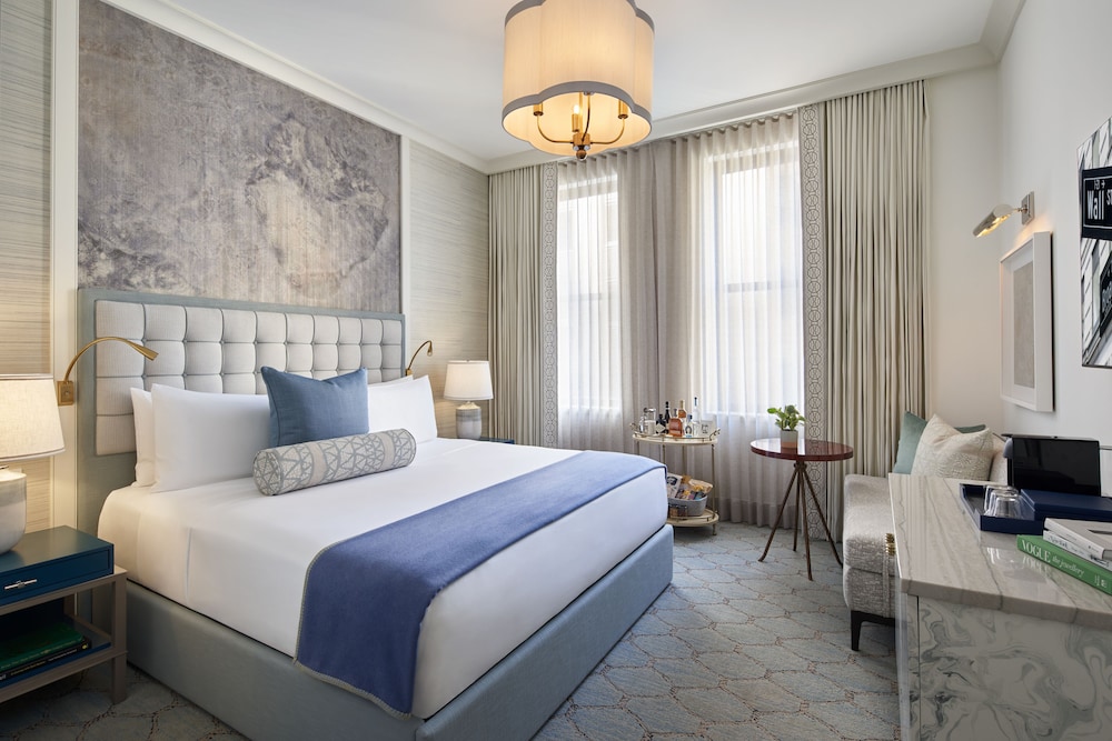 Habitación Deluxe, 1 cama de matrimonio grande del hotel The Wall Street Hotel New York City