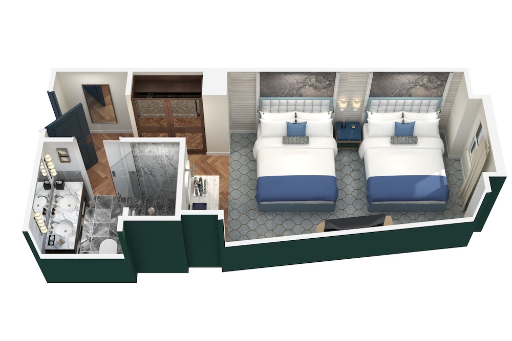 Habitación Deluxe, 2 camas de matrimonio del hotel The Wall Street Hotel New York City. Foto 3