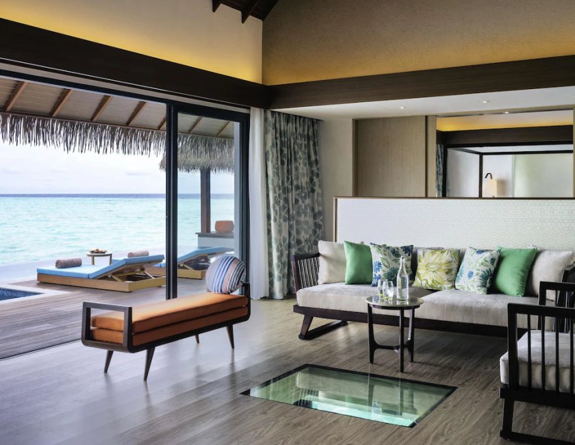 Suite Vista Mar Balcón o Terraza 1 Cama king Con Vistas del hotel Pullman Maldives All-Inclusive Resort
