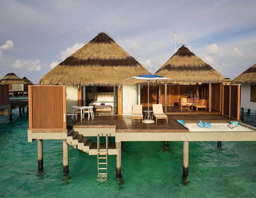Villa Vista Mar Balcón o Terraza 1 Cama king Con Vistas Water del hotel Pullman Maldives All-Inclusive Resort. Foto 5
