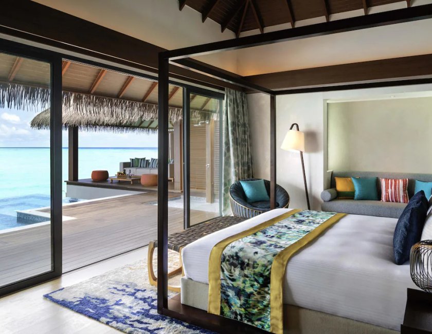 Villa Vista Mar 2 habitaciones Con Vistas piscina 2 Camas dobles del hotel Pullman Maldives All-Inclusive Resort. Foto 5