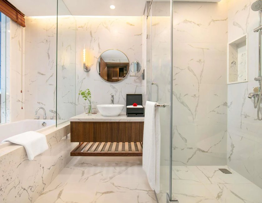 Habitación doble Business 2 Camas individuales del hotel Mövenpick Living West Hanoi. Foto 7