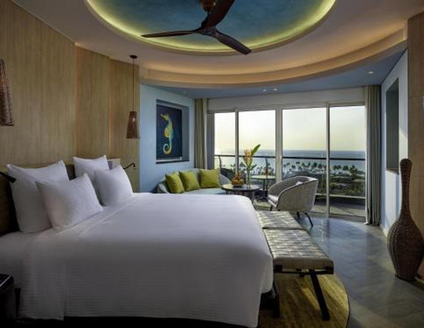Habitación doble Vista Mar Balcón o Terraza 1 Cama king Premium Con Vistas del hotel Pullman Phu Quoc Beach Resort