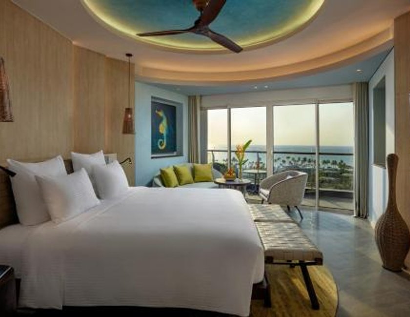 Habitación doble Vista Mar Balcón o Terraza 1 Cama king Premium Con Vistas del hotel Pullman Phu Quoc Beach Resort. Foto 7
