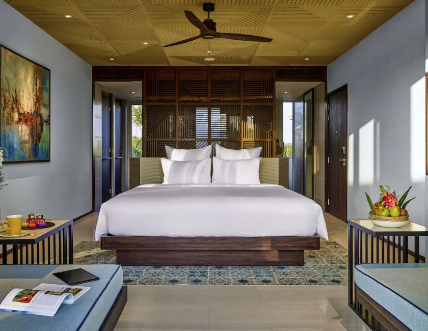 Habitación doble Vista Jardín Balcón o Terraza 1 Cama king Acceso Piscina Privilege Con Vistas del hotel Pullman Phu Quoc Beach Resort
