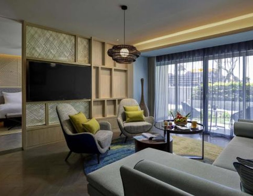 Suite Vista Jardín Balcón o Terraza 1 Cama king 2 habitaciones Privilege Business Con Vistas 2 Camas individuales del hotel Pullman Phu Quoc Beach Resort