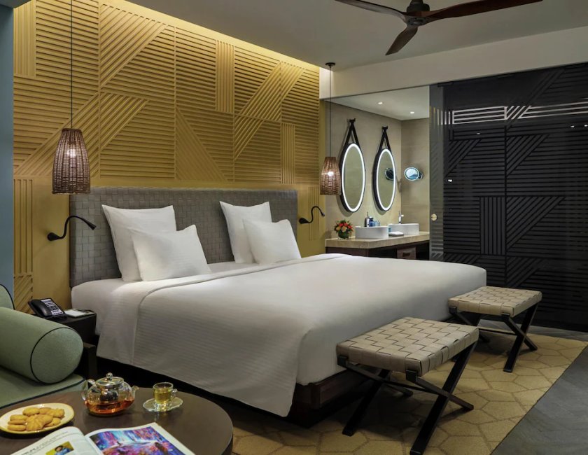 Habitación doble Vista Jardín Balcón o Terraza Superior 1 Cama king Con Vistas del hotel Pullman Phu Quoc Beach Resort