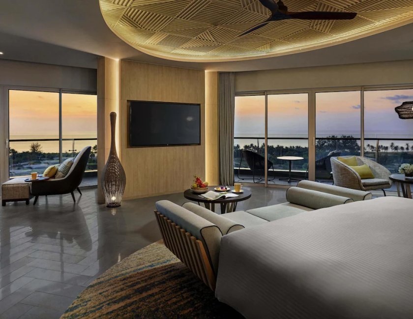 Suite Vista Mar Balcón o Terraza 1 Cama king Privilege Con Vistas del hotel Pullman Phu Quoc Beach Resort