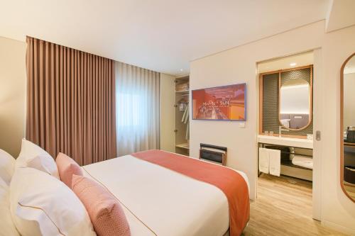 Habitación Doble Estándar Interior del hotel Moon and Sun Braga