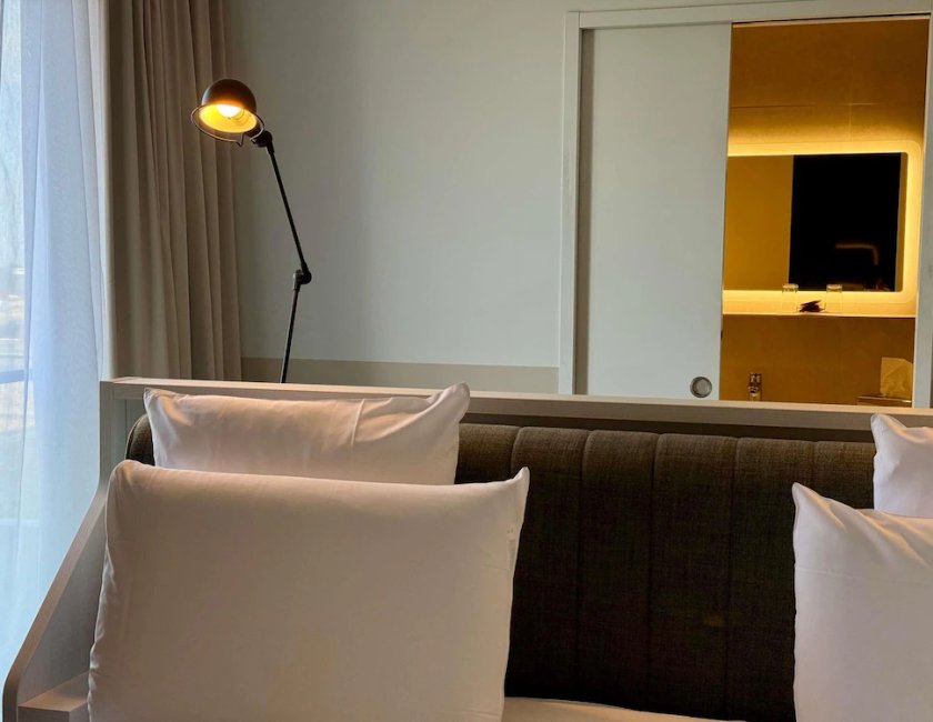 Privilege, Habitación Premium, 1 cama doble del hotel Mercure and Spa Bastia Biguglia. Foto 5