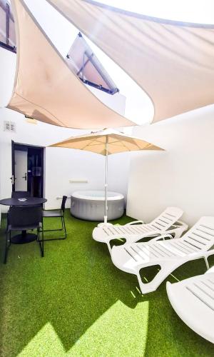 Suite Cápsula con terraza del hotel Atypicap Capsule