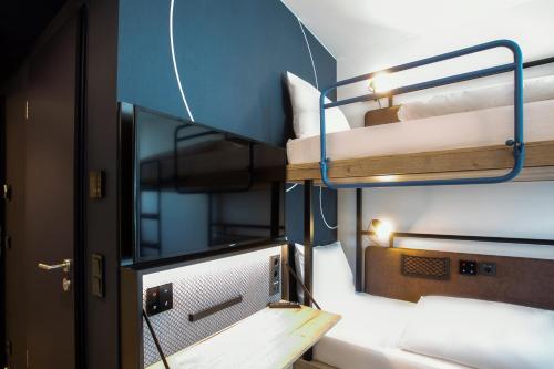 Habitación cuádruple del hotel H2 Budapest