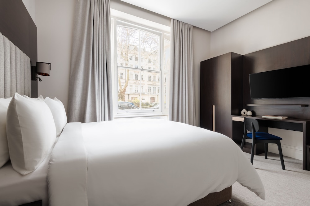 Habitación Deluxe doble, 1 cama de matrimonio grande del hotel Rove London Paddington. Foto 1
