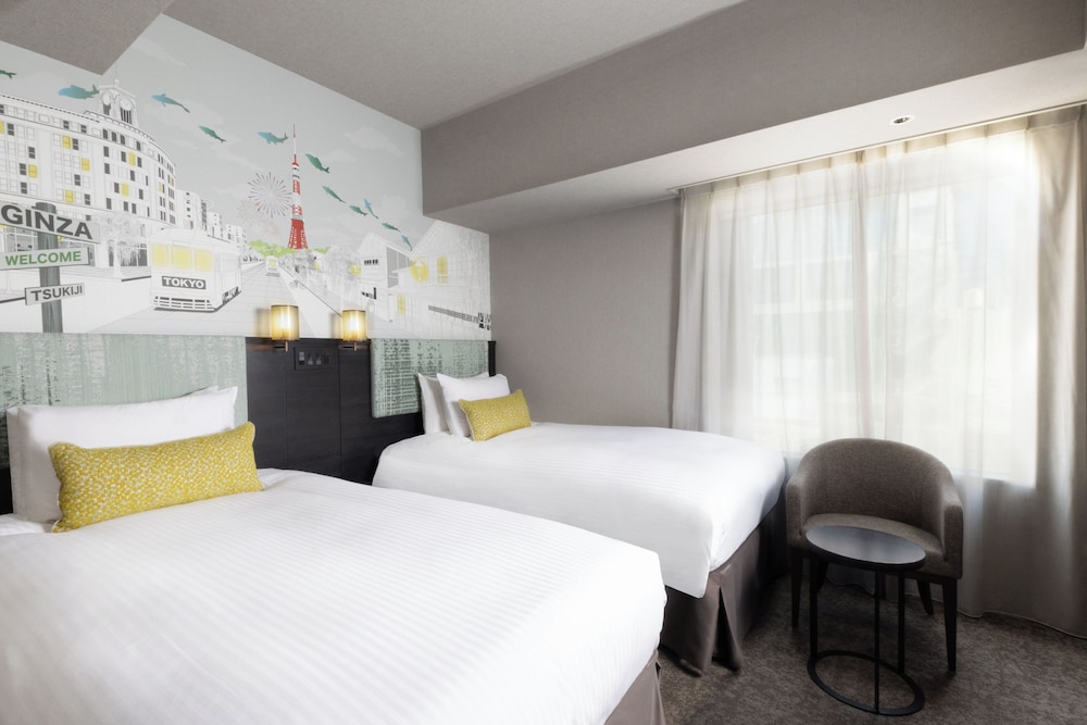 Habitación Premier con 2 camas individuales del hotel ibis Styles Tokyo Ginza East. Foto 10