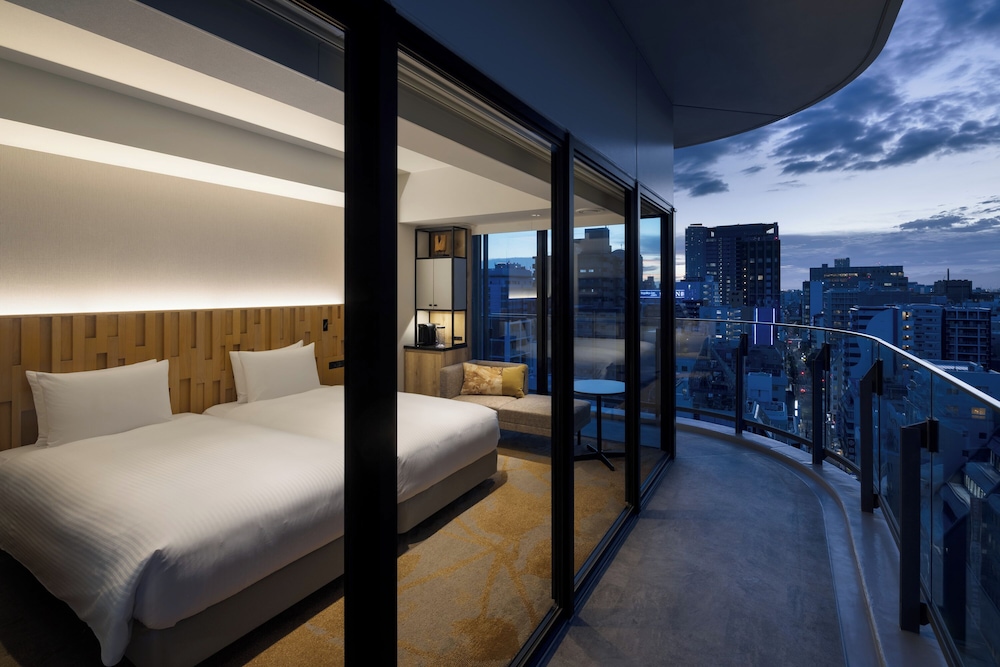 Habitación con 2 camas individuales, no fumadores, en esquina (Wide View) del hotel Miyako City Osaka Hommachi
