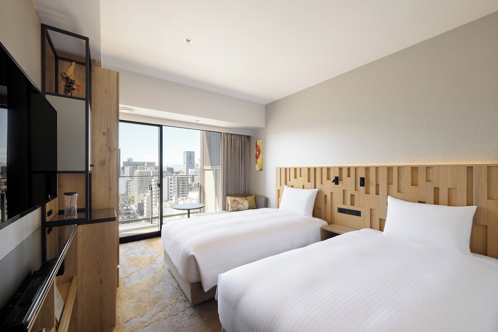 Habitación superior con 2 camas individuales, no fumadores del hotel Miyako City Osaka Hommachi