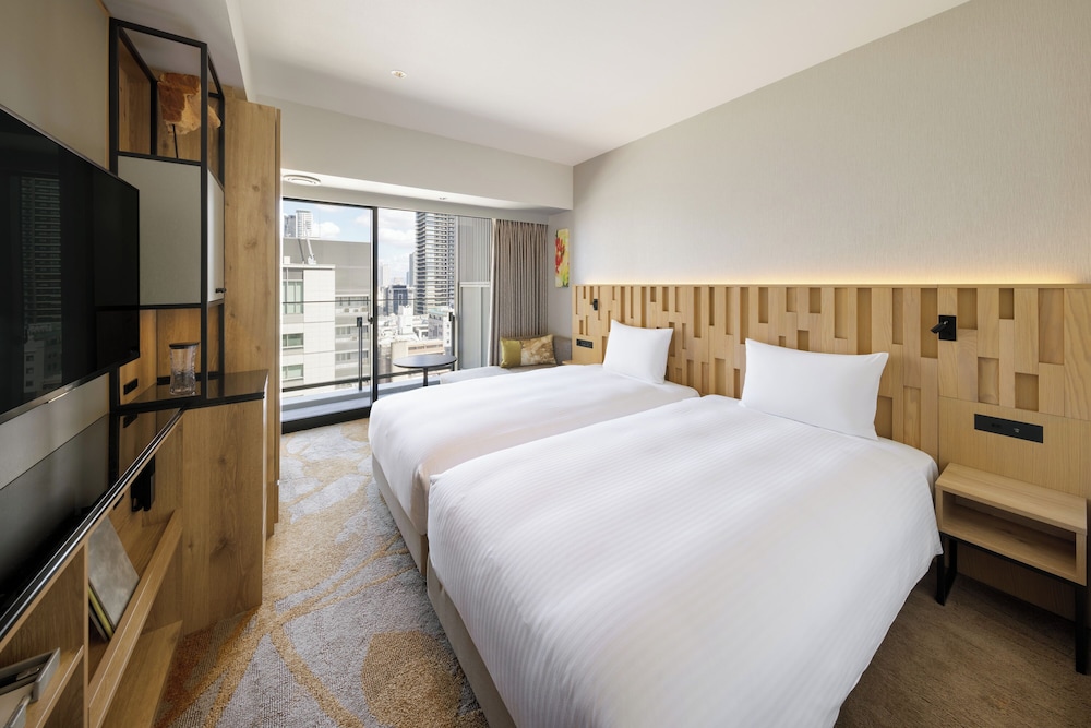 Habitación superior con 2 camas individuales, no fumadores (Hollywood) del hotel Miyako City Osaka Hommachi