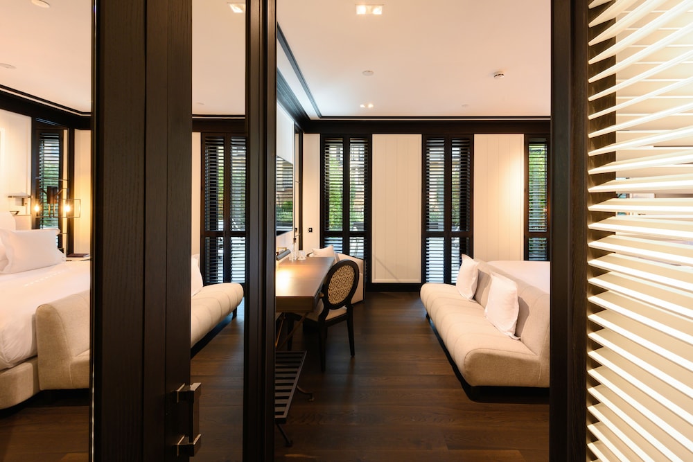 Habitación Deluxe con 1 cama doble o 2 individuales (lounge terrace) del hotel Seventy Barcelona. Foto 1