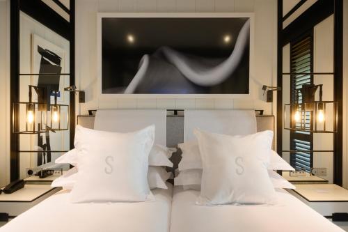 Habitación Doble Básica con acceso al spa del hotel Seventy Barcelona